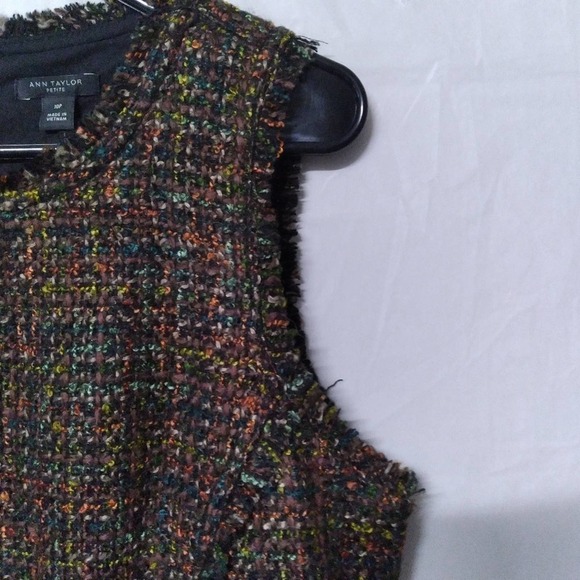 Ann Taylor Petite Fringe Tweed Sheath Dress NWT - Picture 6 of 9